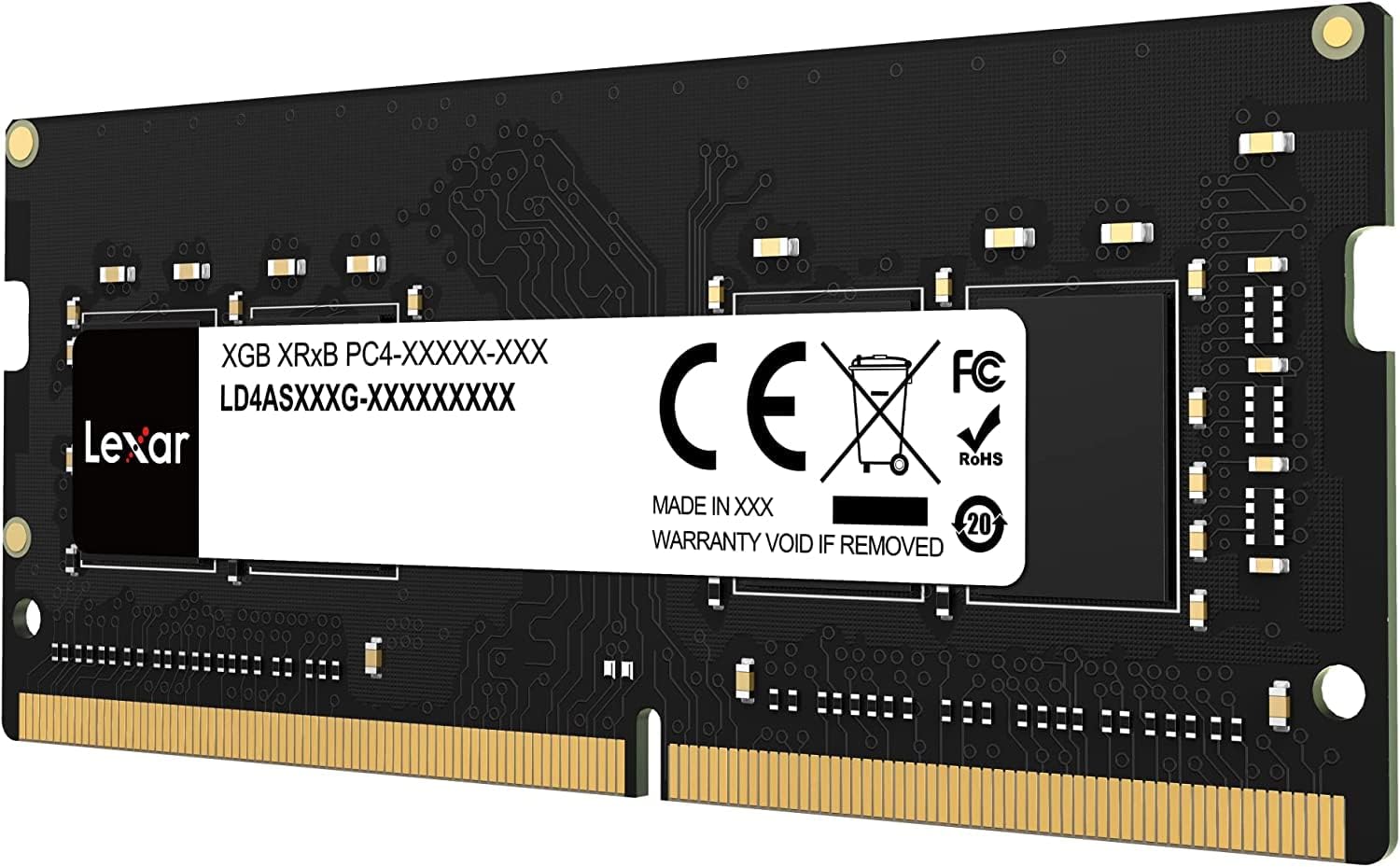 Lexar SODIMM DDR4 RAM 3200 MHz, 260-Pin SODIMM Laptop Memory, High Performance SO-DIMM, PC Laptop Computer Memory Lexar SODIMM DDR4 RAM 3200 MHz, 260-Pin SODIMM Laptop Memory, High Performance SO-DIMM, PC Laptop Computer Memory